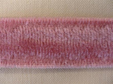Velourskråbånd, rosa, 1m