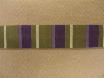 Skråbånd mønstret, grå/lilla stribet, 1m