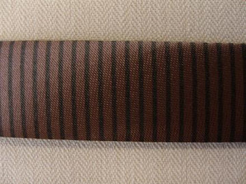 Skråbånd mønstret, brun m. sorte striber, 1m