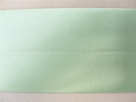 Skråbånd satin, pastelgrøn 50mm, 1m