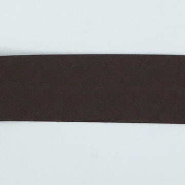 Skråbånd bomuld, mørkebrun 27mm, 1m