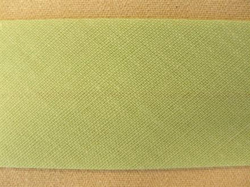 Skråbånd bomuld, pastelgrøn 27mm, 1m