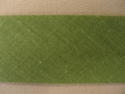 Skråbånd bomuld, lysegrøn 27mm, 1m