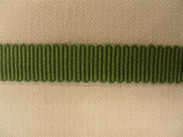 Grosgrainbånd, støvet grøn 10mm, 1m