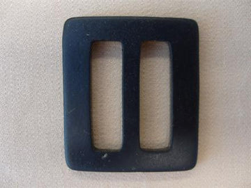 Rektangulær 25mm plast, mat marineblå