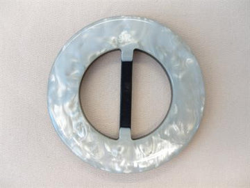 Rundt 40mm plast, lysegrå changerende