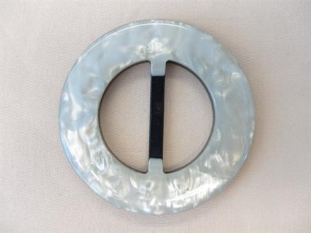 Rundt 40mm plast, lysegrå changerende