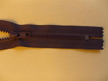 Lynlås plast ikke delbar aubergine 18cm 6mm