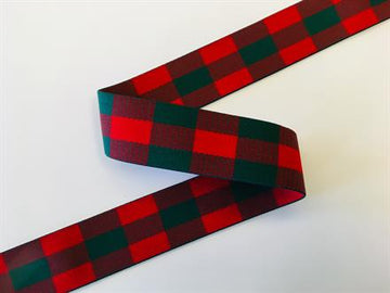 Elastik ternet rød/grøn 40mm