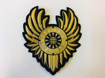 Strygemærke guld emblem