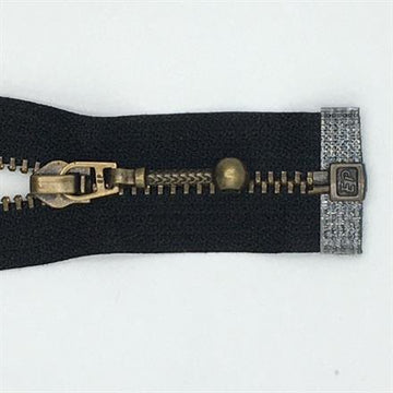 Sort metal delbar 60cm 6mm