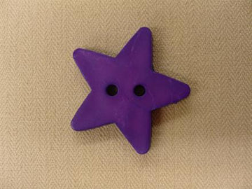 Stjerneknap, lilla 25mm