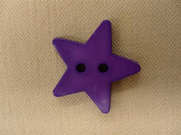 Stjerneknap, lilla 22mm
