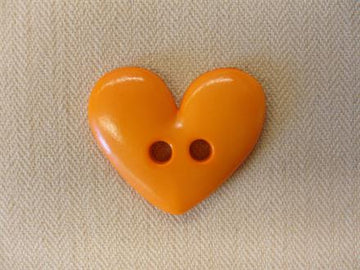 Hjerte, orange 24mm