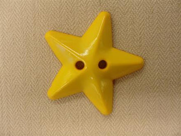 Stjerneknap, gul 