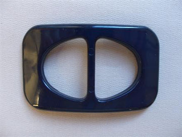 Rektangel med runde hjørner, plast 30 mm, marineblå