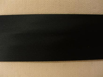 Skråbånd satin, sort 25mm, 1m