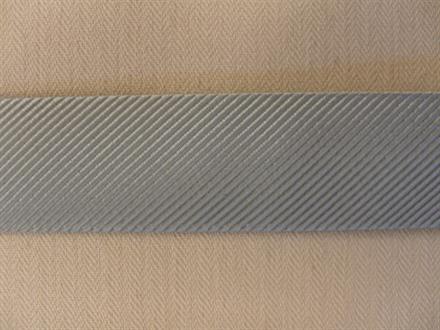 Skråbånd ripsvævet 20mm, lyse grå