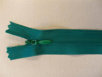 Lynlås usynlig emerald 22cm tynd