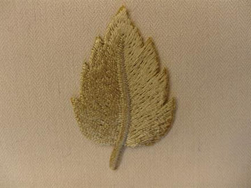 Strygemærke, blad, beige