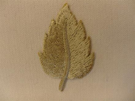 Strygemærke, blad, beige