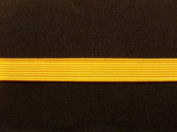 Uniforms bånd m/guld  6mm, 1m