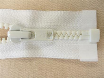 Varm råhvid plast delbar 45cm, 4mm