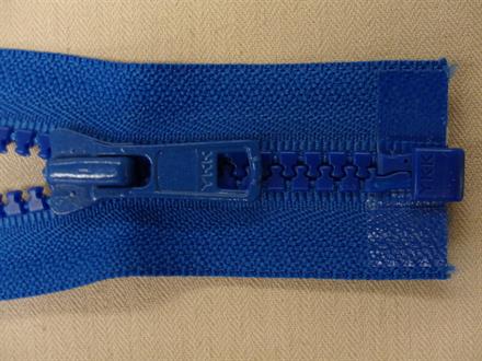 Lynlås plast delbar kongeblå 100cm 6mm