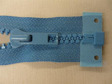 Lynlås plast delbar støvet lyseblå  50cm 6mm