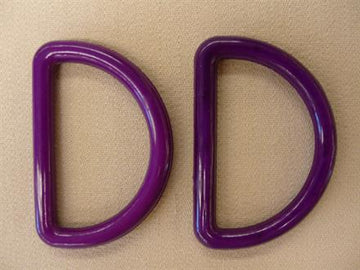 D-ringe, plastik violet 30mm