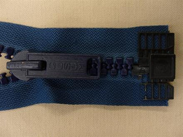 Lynlås plast delbar mørkeblå  80cm 8mm
