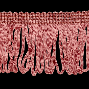 Frynsebånd (løkker), støvet lyserød vintage, 1m