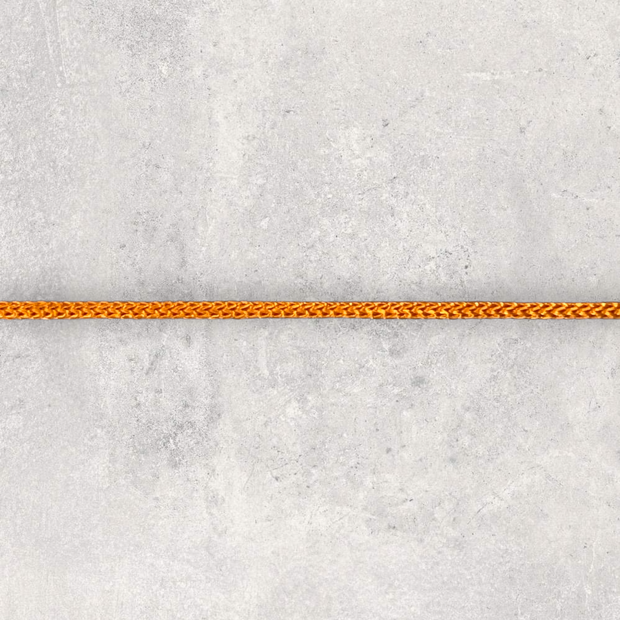 Snor syntetisk, orange 1,5mm, 1m