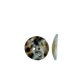 Sneglehus-knap, spættet, 2-huls ø11mm