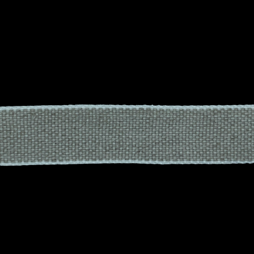 Hørbånd 7mm, grå med hvid stribe, 1m