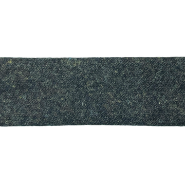 Uld skråbånd, mørk grågrøn 25mm, 1m