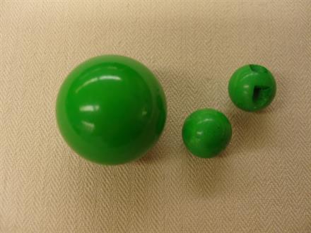 Kugleknap, grøn, 10mm