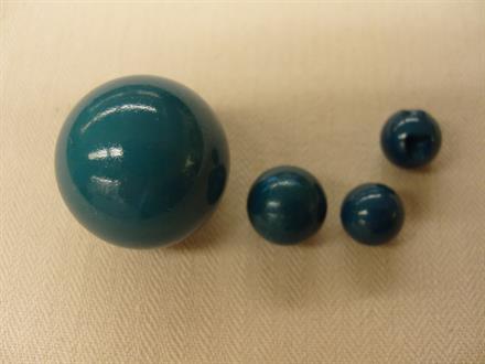 Kugleknap, petroleumsblå,  8mm