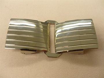 Sølv bæltespænde, aflang 25mm