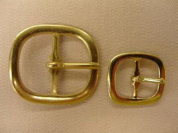 Guld bæltespænde, firkant 20mm