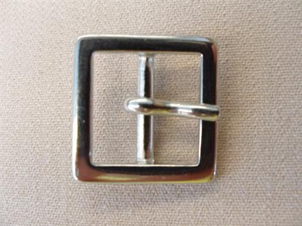 Sølv bæltespænde, mini firkant 15mm