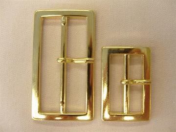 Guld bæltespænde, rektangel  50mm