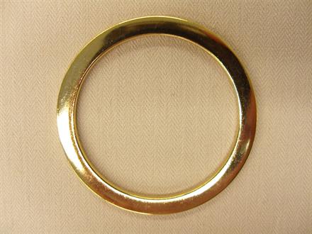 O-ring, guld flad, 30mm