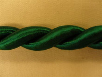 Possementsnor, mørkegrøn 12mm, 1m