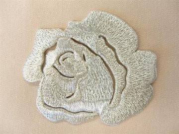 Strygemærke, rose, sølv