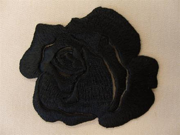 Strygemærke, rose, sort