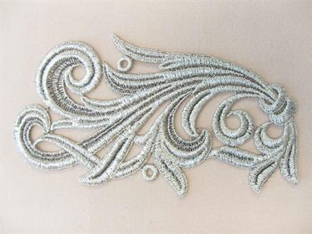 Symærke, ornament, antik sølv  venstre