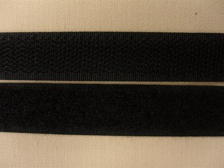 Burrebånd, sort 12mm, 1m